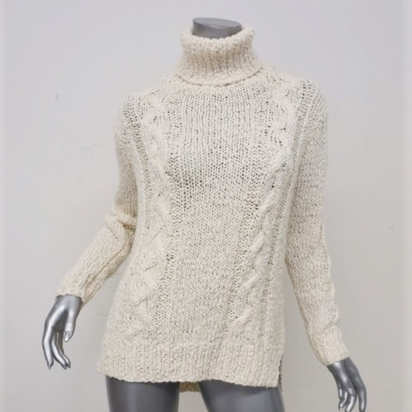 Rachel Zoe Sweaters - Rachel Zoe Sweater Micah Ivory Cable Knit